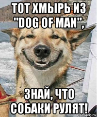 тот хмырь из "dog of man", знай, что собаки рулят!