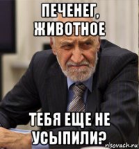 печенег, животное тебя еще не усыпили?
