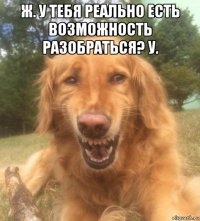 ж. у тебя реально есть возможность разобраться? у. 