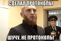 сделал протоколы шучу, не протоколы