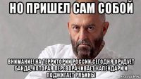 но пришел сам собой внимание! на территории россии сегодня орудует банда, которая переворачивает календари и поджигает рябины