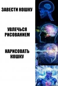 Завести кошку увлечься рисованием нарисовать кошку 