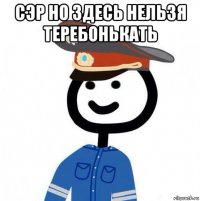 сэр но здесь нельзя теребонькать 