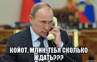  койот, млин, тебя сколько ждать???