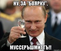 ну, за "боярку", муссеръшмиттъ!!