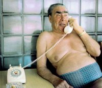 Создать мем Брежнев