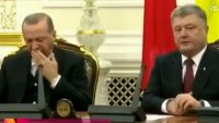 Создать мем Erdogan fell asleep at a news conference with Petro Poroshenko