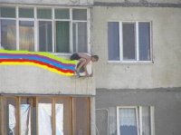 Создать мем Гей в доме - достать соседа