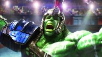 Создать мем Hulk the Gladiator in the arena with the torus