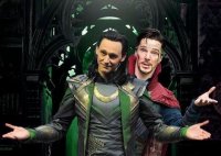 Создать мем Loki and Dr Strange