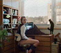Создать мем Шлюха и кот