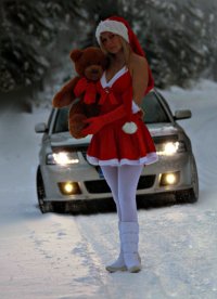 Создать мем Снегурочка