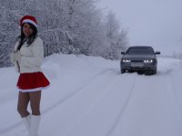 Создать мем Снегурочки