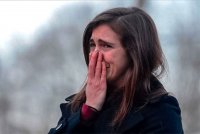 Создать мем The girl is crying