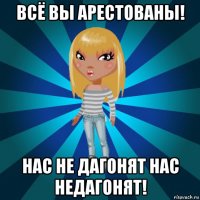 всё вы арестованы! нас не дагонят нас недагонят!