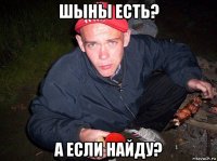 шыны есть? а если найду?