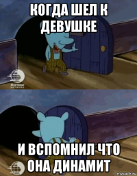 когда шел к девушке и вспомнил что она динамит