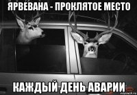 ярвевана - проклятое место каждый день аварии