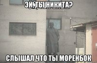 эй, ты никита? слышал что ты моренбок