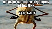 когда он забыл про годовщину отношений 