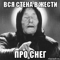 вся стена в жести про снег