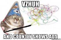 vzhuh and countly shows ads
