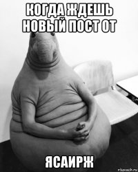 когда ждешь новый пост от ясаирж