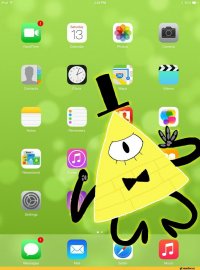 Создать мем Bill Cipher