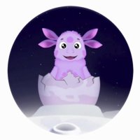 Создать мем Luntik I Was Born