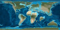 Создать мем Map-of-the-earth-65-million-years-ago