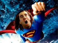 Создать мем Nicolas Cage Superman Flight