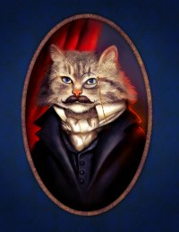 Создать мем Сэр кот