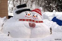 Создать мем Снеговички