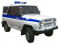 Создать мем УАЗ Полицейский