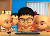 Создать мем Upin ipin