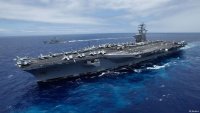 Создать мем US Navy aircraft carriers - the main strike force of the US Navy