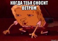 когда тебя сносит ветром 