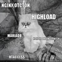 nginx отстой наконфигай varnish highload htaccess MariaDB     