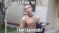 толян, че ты там гавкнул?