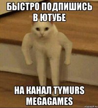 быстро подпишись в ютубе на канал tymurs megagames