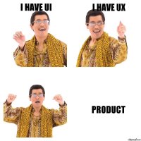 I have UI I have UX Product