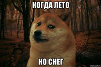 когда лето но снег