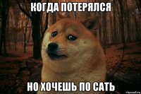 когда потерялся но хочешь по сать