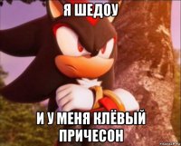 я шедоу и у меня клёвый причесон