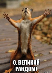  о, великий рандом!