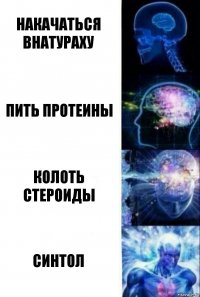 Накачаться внатураху Пить протеины Колоть стероиды синтол