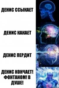 Денис ссыкает Денис какает Денис пердит Денис кончает! Фонтаном! В душе!