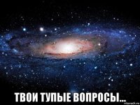  твои тупые вопросы...