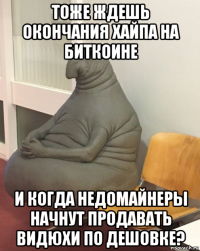тоже ждешь окончания хайпа на биткоине и когда недомайнеры начнут продавать видюхи по дешовке?