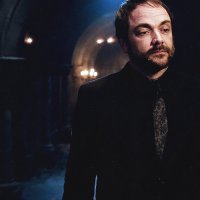 Создать мем Crowley - a powerful demon and King of the crossroads
